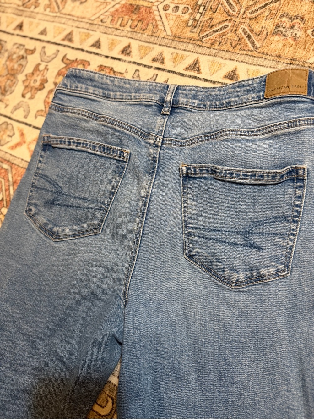 American Eagle Outfitters Light Blue High-Rise Jeans